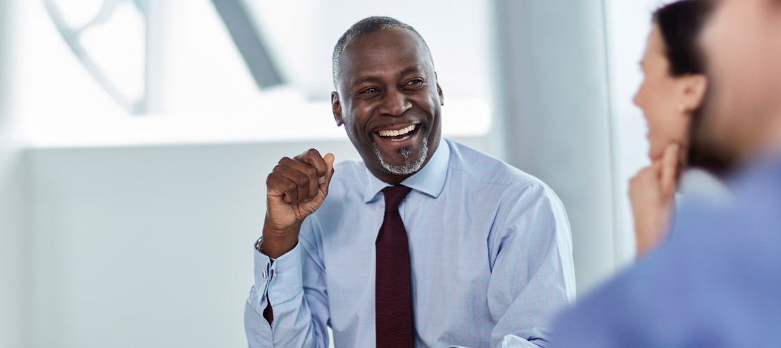 Smiling business man 
