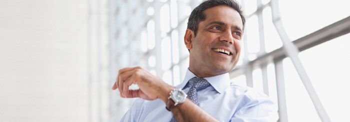 Optimistic business owner Optimistic business owner