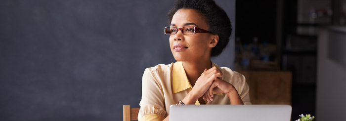 Optimistic business woman Optimistic business woman