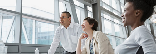 Optimistic small business team 