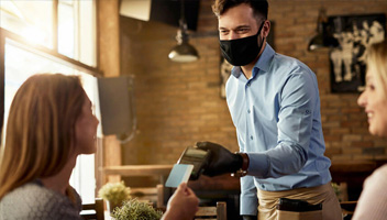 A Talech smart terminal being used in a restaurant. (Photo credit): Talech A Talech smart terminal being used in a restaurant. (Photo credit): Talech